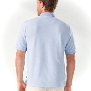TOMMY BAHAMA | L | The Emfielder IslandZone® Polo Light Heather Sky Pima Cotton